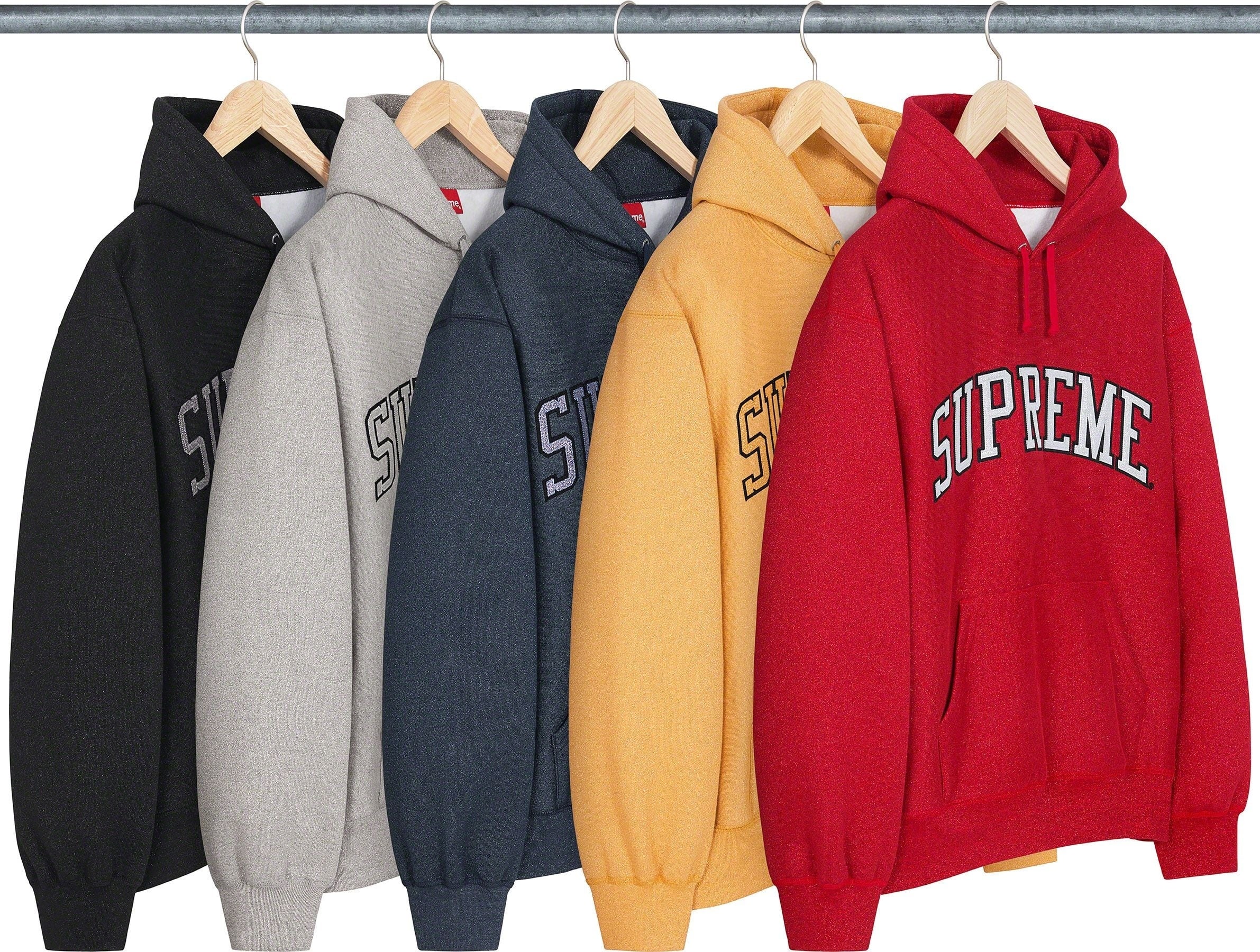 Glitter Arc Hooded Sweatshirt
